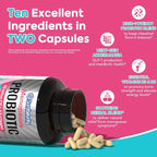 Menopause Probiotic Supplement for Women, 70 Billion CFU, with Akkermansia Muciniphila, Vitamins B6 & D3, Botanicals, for Hormone Balance, Hot Flashes, Night Sweats, Gut Health, 60 Capsules