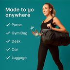 Dew Well Deodorant Wipes - Individually Wrapped Armpit Wipes & Purse Essentials - Sweat-Blocking Mini Deodorant - Compact Tissue Packs & Travel Accessories - 50 Count, Mint