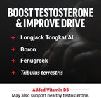 Force Factor Test X180 Gummies Testosterone Booster for Men with Tongkat Ali, Horny Goat Weed, Tribulus Terrestris, Fenugreek, & Black Maca, Supplement Men, Berry Punch, 60 Gummies, 1-Pack