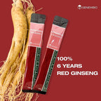 CK3000+ 6 Year Old Panax Red Ginseng Extract 100% 3000mg per Stick, High Ginsenoside (30mg), No Sugar, No Additives, Fermented Korean Red Ginseng, Energy & Immune Support, 30 Sticks