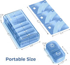 AUVON XL Weekly Pill Organizer 2 Times a Day, AM PM Pill Case with One-Side Large Opening for Easy to Use, Pill Box 7 Day Travel Medication Organizer for Medications, Vitamins, Fish Oils, Supplements