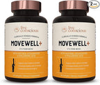 Live Conscious Joint Health Supplement - MoveWell Plus Antarctic Krill Oil, Natural Astaxanthin and Hyaluronic Acid | Outperforms Glucosamine (2 Pack)