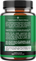 Advanced Bile Salt TUDCA Supplement-Extra Strength TUDCA 500mg per Serving Bile Salts for Gallbladder Kidney and Liver Support-High Purity Tauro Ursodeoxycholic Acid Liver and Gallbladder Cleanse 60ct