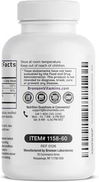 Bronson Sambucus Elderberry with Zinc & Vitamin C Triple Immune Support Complex Immune & Antioxidant Protection, Non-GMO, 60 Vegetarian Capsules