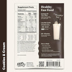 Keto Chow Cookies & Cream - Keto Meal Replacement Shake Powder - Nutritionally Complete - Low Carb - Delicious Easy Meal Substitute - Protein Rich You Choose The Fat - Single Meal Sample