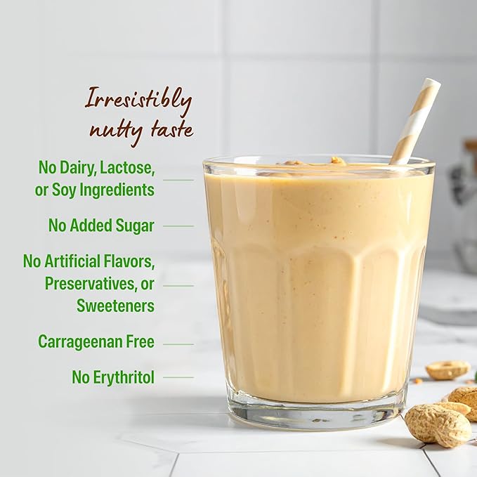 Orgain Organic Vegan Protein Powder, Peanut Butter - 21g Plant Protein, 7g Prebiotic Fiber, Low Net Carb, No Dairy Ingredients, No Added Sugar, For Shakes & Smoothies, 2.03 lb (Packaging May Vary)
