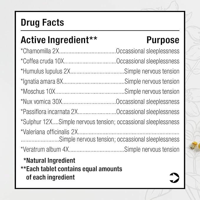 MediNatura BHI Calming Support Tablets – Natural, Plant-Based Support for Simple Nervous Tension, Irritability & Sleeplessness – Relaxation & Nighttime Support – 100 Count