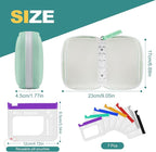 Timueetech A7 Waterproof Pill Organizer with 7 PCS L Size Zippered Pill Pouches for A7 Binder, Large BPA-Free Weekly Medicine Organizer, Color-Coded Reusable Travel Pill Storage System