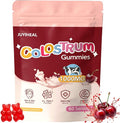 Colostrum Gummies, 1000 mg Grass Fed Colostrum Chews Colostrum Supplement for Gut Health, Hair Growth, Beauty, and Immune Support, Cherry Flavor 60 Servings