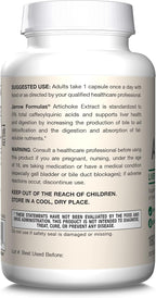 Jarrow Formulas Artichoke 500 mg - Standardized Artichoke Extract - 180 Servings (Veggie Caps) Support Liver Health & Digestion - Dietary Supplement - Non-GMO - Gluten Free - Vegan