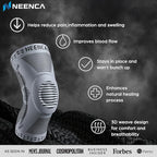 NEENCA Professional Knee Brace for Pain Relief, Medical Knee Support with Patella Pad & Side Stabilizers, Compression Knee Sleeve for Meniscus Tear, ACL, Joint Pain, Runner, Workout - FSA/HSA APPROVED