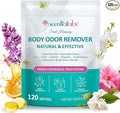 Body Deodorizing Supplement, Odor Capsules for Women and Men, Supports Menopause Body Odor Control, Fresh Breath, Supports Immunity and Digestion, Non-GMO Softgels 120 Count.