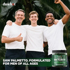 duwhot Saw Palmetto Gummies for Men, Organic Saw Palmetto with Pumpkin Seed Oil for Men Overall Health, Enhanced with Pygeum, Nettle, Sugar-Free, Vegan, 60 Chewables