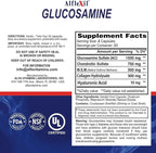 ALFA VITAMINS ALFLEXIL Glucosamine, Chondroitin & Collagen Supplement, Gluten Free, Supports Joints, Bones & Knees, Includes MSM & Hyaluronic Acid for Mobility & Joint Health, 120 Capsules