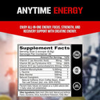 Evlution Nutrition Creatine Energy - Supports Muscle Growth, Boosts Energy, Endurance & Cognition - 5g Pure Creatine Monohydrate Per Serving - B + C Vitamin Complex - 30 Servings - Rocket Pop