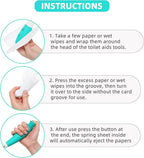Fanwer Toilet Aids Tools,Long Reach Comfort Wipe,Extends Your Reach Over 15" Grips Toilet Paper or Pre-Moistened Wipes