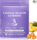 Vaginal Probiotics for Women, PH Balance Gummies, Probiotics for Women Vaginigal Health, Support Healthy Odor, Yeast Balance & Flora, Vaginal Health Supplement - 60 Pineapple Gummies