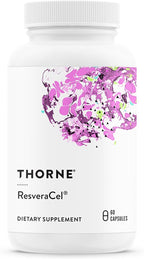 Thorne ResveraCel - Nicotinamide Riboside with Quercetin Phytosome and Resveratrol - Support Healthy Aging, Methylation, Cellular Energy Production and Metabolism - 60 Capsules - 30 Servings