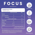 Caffeine and L-Theanine Gummies, Berry Flavor – Smooth Energy and Calm Focus with 50mg Caffeine and 100mg L-Theanine per Gummy; Clean, Crash-Free Energy Gummies for Work, Study & Daily Productivity