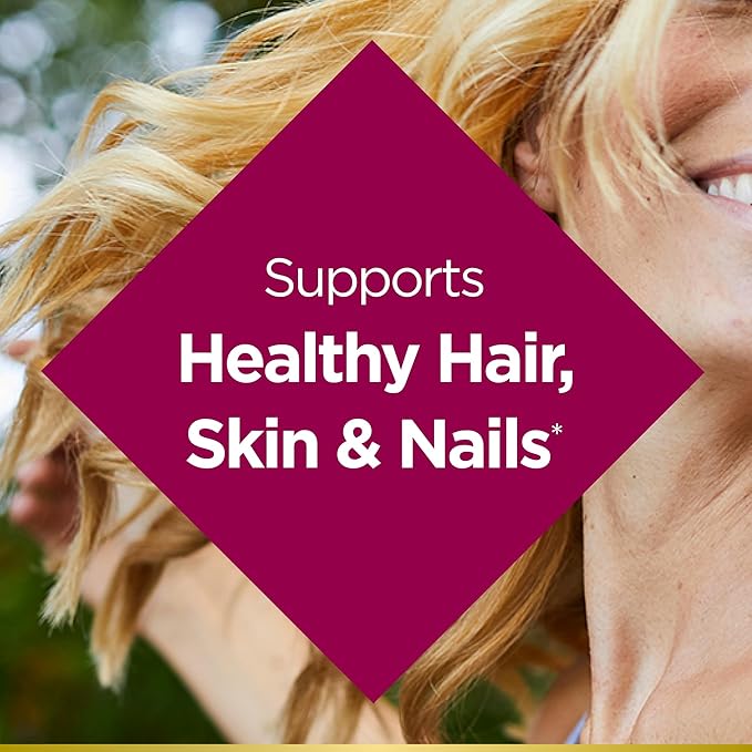 Nature's Bounty Biotin 10000mcg Supplement, Supports Healthy Hair, Skin and Nails, Optimal Solutions Hair Vitamin with Biotin Rapid Release Liquid, 90 Softgels (Pack of 3)