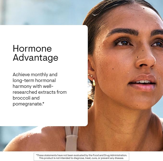 THORNE - Hormone Advantage - Estrogen Support & Hormone Balance for Men & Women* - Featuring DIM & Pomegranate Extract - Gluten, Dairy & Soy-Free - 60 Servings