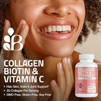 Bronson Collagen Peptides 3000mg (per Serving) with Biotin & Vitamin C - for Hair, Skin & Nails Support, Non-GMO, 300 Tablets