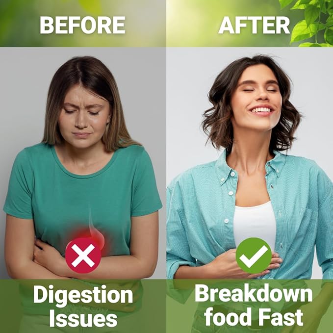 Digestive Enzymes with Ox Bile and Betaine HCl (100 Caps) Ox Bile Supplements for No Gallbladder with Papain & Pepsin A | Pancrease Cleanse & Detox - Pancreatin Digestion Enzymes for Women & Men