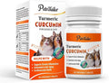 Turmeric Curcumin for Dogs – Hip & Joint Support, Heart & Immune Health Supplement, Immune System Booster, Joint Care for All Breeds & Ages, 60 Chewable Tablets