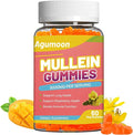 3000MG Mullein Gummies, Extra Strength Mullein Leaf Extract with Quercetin, Bromelain for Lung Detox & Immune Support, Mango Flavor, 60 Count