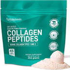 Collagen Peptides Protein Powder Instant-Mix [Unflavored] Hydrolyzed Collagen Supplement – from Pasture-Raised Grass-Fed Bovine Beef Non-GMO Keto & Paleo Friendly Anti-Aging Supplements PhiNaturals
