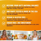 Leaky Gut Support Powder | L-Glutamine Gut Lining Formula | Gut Assist by Dr. Danielle, Orange Flavor