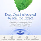Towelettes - Natural Face, Eyelash & Eyelid Cleanser - Wipes for Demodex, Blepharitis, Mgd and Red Irritated Eye Lid - Tea Tree Oil Extract.
