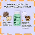 Hilma Daily Movement Duo for Constipation & Bloating Relief for Women, Gas Plus Bloat Relief (50 Vegan Capsules) w/Lemon & Peppermint, Gentle Bowel Movement (46 Vegan Capsules) w/Magnesium & Ginger