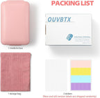 Daily Pill Organizer, 8 Compartments Portable Pill Case Travel Pill Organizer, Pill Container Large for Purse Pocket to Hold Vitamins, Cod Liver Oil, Supplements and Medication, Pink