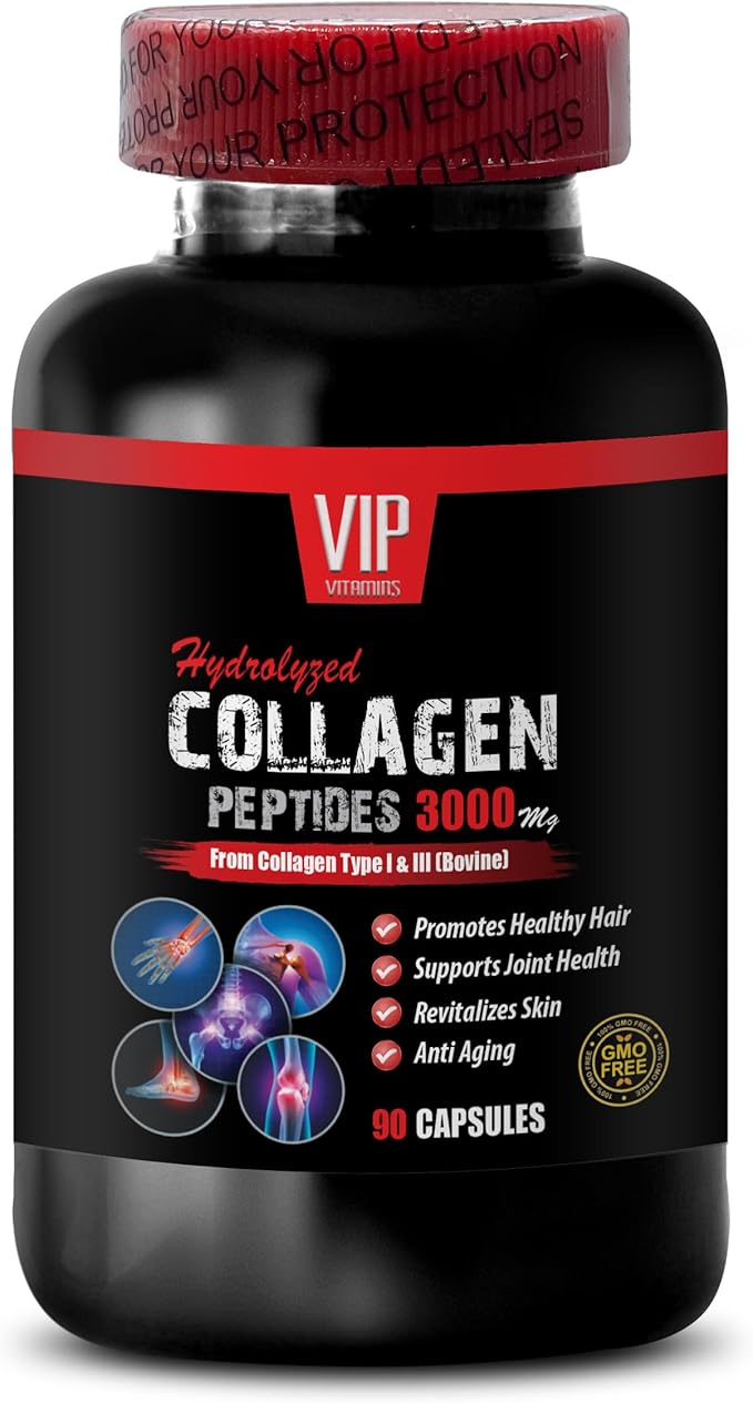 joint support supplements for women - COLLAGEN COMPLEX 3000MG - NATURAL AND POWERFUL - GOOD FOR JOINTS AND SKIN - collagen peptides multi, hydrolyzed collagen peptides capsules, 2 Bot 180 Capsules