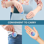 Pill Box 3 Compartment Small Pill Case,Portable for Pocket or Purse Pill Organizer Pill Container Holder to Hold Vitamins, Medication, Fish Oil and Supplements(2PCS)