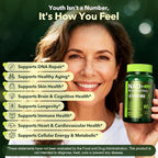 Liposomal NAD Supplement with Resveratrol 61800mg Per Bottle – NAD Resveratrol for Women & Men – High Purity 1200mg NAD+ Supplement for Energy & Healthy Aging, Glutathione, Turmeric – 90 Count