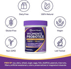 Doctor's Recipes Probiotics for Women, 100 Billion CFU, 18 Probiotic Strains, Prebiotics, Cranberry, P-5-P & VC, Vaginal, Digestive & Immune Support, Shelf-Stable, 30 Vegan Caps