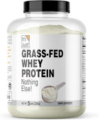It's Just! - 100% Whey Protein Concentrate, Grass-Fed Pasture Raised, Made in Australia, RBST/rBGH Hormone Free, Premium WPC-80, No Added Flavors (Grass-Fed Unflavored, 5 Pound)