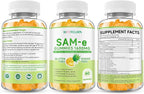 SAM-e L-Tyrosine Gummies with NAC, CoQ10 & Vitamin B Complex, 1600mg SAM-e, 1500mg L-Tyrosine Supplement for Energy, Cellular Antioxidant Support, Emotional Well-Being Support, 60 Count