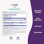 Natrol 5-HTP 100mg, Dietary Supplement Helps Support a Balanced Mood, 90 Time Release Tablets, 22-45 Day Supply