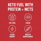 Purus Labs KetoFeed Protein | Keto Low Glycemic Protein Meal Replacement | Low Carb, 0 Sugars | Added MCTs | 20g Whey Protein (Salted Vanilla Caramel)