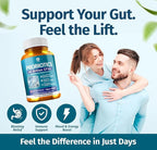 1 Body 60 Billion Probiotics for Men & Women, Gut Health for Men & Women with Prebiotics, Digestive Enzymes, Zinc & L-Glutamin, Non-GMO, 60 Vegan Digestive Probiotic Capsules