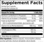 Designs for Health Homocysteine Supreme - Methylated B Vitamins with Riboflavin, B6, B12, Folate, L-Serine & TMG for Brain Support & Heart Health - Methylated Multivitamin (60 Capsules)