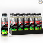 Sant'Anna PRO Functional Protein Drink – Green Fruits & Mint, 11.15 Fl Oz (12-Pack) | 15g Protein + Zinc | No Sugar | Clear Water | Crafted with Sant’Anna Alpine Water | BPA-Free | No Preservatives