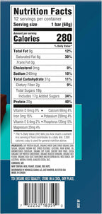 CLIF BUILDERS Protein Bars - Chocolatey Mint - 20g Plant Based Protein - Gluten Free - Non-GMO - Low Glycemic - No Artificial Sweeteners - 2.4 oz. (12 Pack)