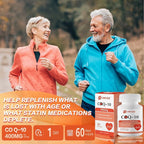 OMOGS CoQ10 400mg Softgels, Coenzyme Q10 High Absorption Supplements Support Heart Health, Cardiovascular Health, Immune System & Cellular Energy Production, Gluten Free, 60 Softgels