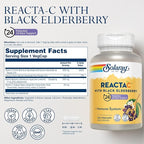 SOLARAY Reacta-C + Elderberry 500 mg VCapsules 120 Count