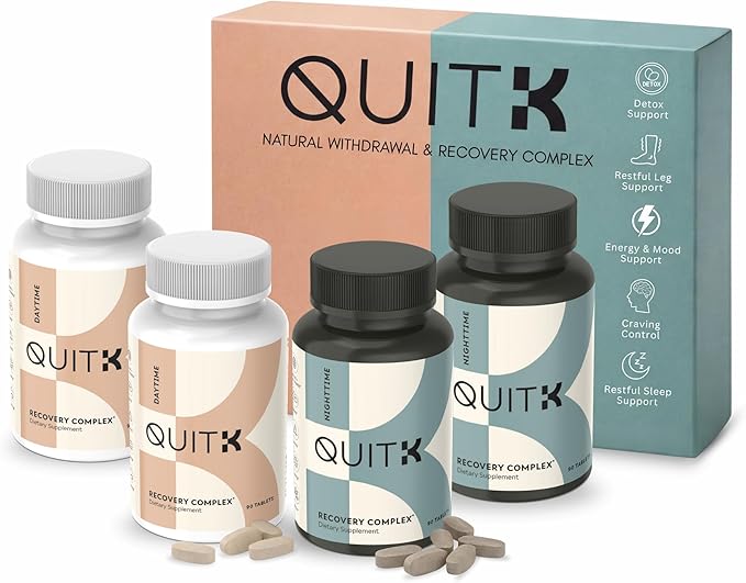 Withdrawal and Detox Support 60 Day Recovery Complex – Sleep, Energy, Stress, Mood, & Craving Support – Daily Supplement - Magnesium Glycinate, Ashwagandha, GABA, L-Theanine, Agmatine & More