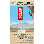 CLIF BAR - Energy Protein Bars - White Chocolate Macadamia Nut - Made with Organic Oats - Energy Bars - Non-GMO - (15 Pack)